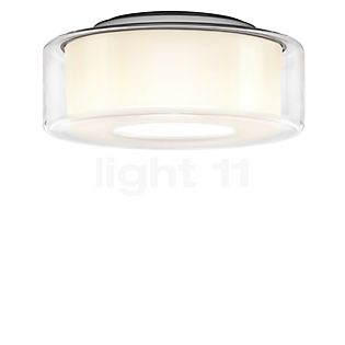 Serien Lighting Curling Plafonnier LED verre - M - diffuseur extérieur clair/diffuseur interne cylindrique - dim to warm