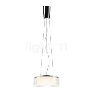Serien Lighting Curling Suspension LED verre - M - diffuseur extérieur clair/diffuseur interne conique - dim to warm