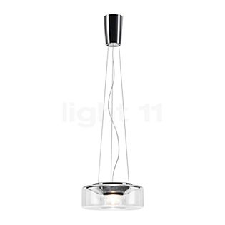 Serien Lighting Curling Suspension LED verre - M - diffuseur extérieur clair/sans diffuseur interne - dim to warm