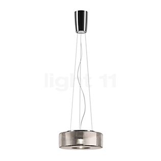 Serien Lighting Curling, lámpara de suspensión LED vidrio - M - difusor externo plateado/con difusor interior - dim to warm