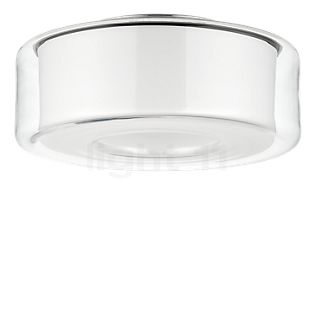 Serien Lighting Curling, lámpara de techo LED vidrio - L - difusor externo cristalino/difusor interior cilíndrico - 3.000 K