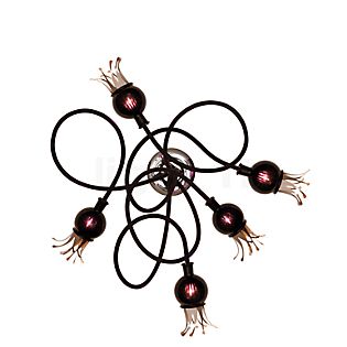 Serien Lighting Poppy Wall 5 braccia viola-nero/nero