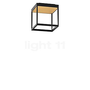 Serien Lighting Reflex² S Plafonnier LED corps noir/réflecteur doré - 20 cm - phase de gradateur
