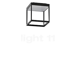 Serien Lighting Reflex² S Plafonnier LED corps noir/reflektor argenté - 20 cm - 2.700 k - phase de gradateur