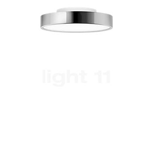 Serien Lighting Slice² Pi Plafondlamp LED chroom glimmend - ø17 cm - 3.000 k - met indirect aandeel