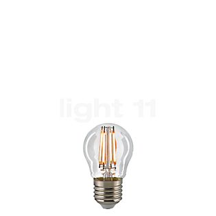 Sigor D45-dim 4W/c 827, E27 Filament LED traslucido chiaro