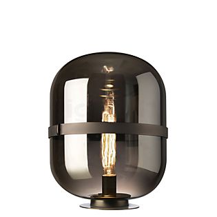 Sompex Baloni, lámpara de sobremesa vidrio ahumado