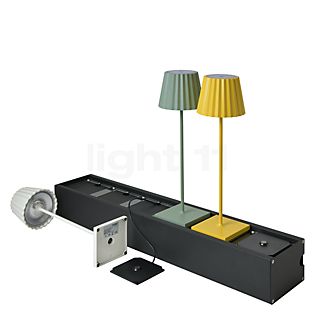 Sompex Estación de carga por Troll lámpara de mesa con pilas Outdoor LED negro, 6 veces