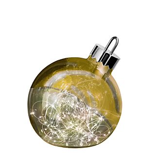 Sompex Ornament Floor Light LED glass gold, ø30 cm, for battery , discontinued product