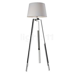 Sompex Triolo Floor Lamp white/polished stainless steel