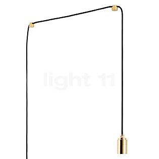 Tala E27 Pendant Light with Plug brass
