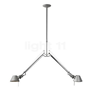 Tolomeo Sospensione aluminio pulido y anodizado