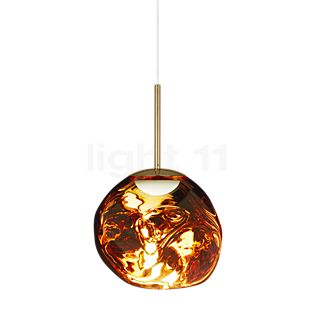 Tom Dixon Melt, lámpara de suspensión LED dorado, 28 cm
