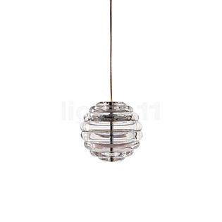 Tom Dixon Press Sphere, lámpara de suspensión LED transparente - 2.700 K - ø14,5 cm