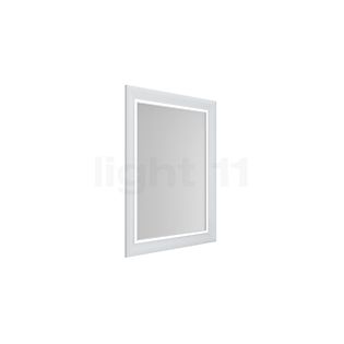 Top Light Castle Light Specchio con LED bianco opaco, White Edition, H.90 x L.70 cm