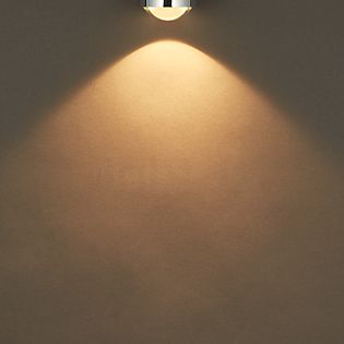 Lampada da parete per esterni nera con sensore di movimento a LED a 2 luci  - Simon