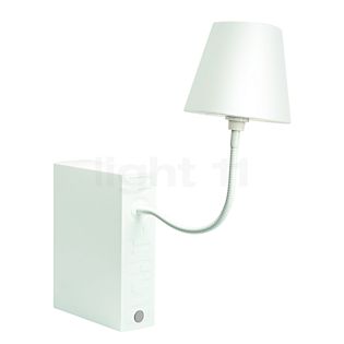 Top Light Light On Silk Lampe de table/livre blanc mat