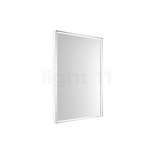 Top Light Lumen Light Miroir LED blanc mat, White Edition, H.80 x L.60 cm