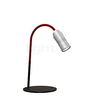 Top Light Neo! Lampe de table LED aluminium/câble rouge