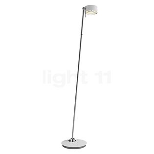Top Light Puk! 120 Avantgarde Gulvlampe LED hvid mat/krom - linse klar