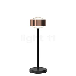 Top Light Puk! 120 Eye Avantgarde Lampe de table LED cuivre brossé/noir mat - lentille mat