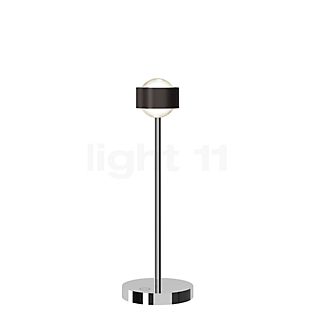 Top Light Puk! 80 Eye Avantgarde Lampada da tavolo LED nero-legno/cromo - lente opaco