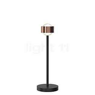 Top Light Puk! 80 Eye Avantgarde Lampe de table LED cuivre brossé/noir mat - lentille mat