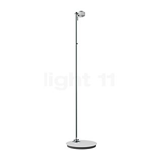 Top Light Puk Floor Mini Single Stehleuchte LED weiß matt/chrom - Linse klar/Linse klar