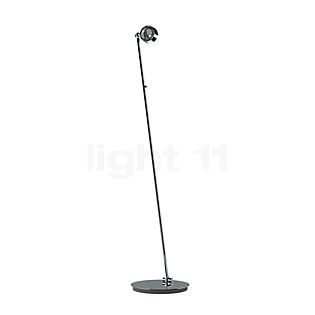 Top Light Puk Floor Mini Single, lámpara de pie LED cromo - lente cristalina/lente cristalina