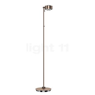 Top Light Puk Maxx Floor Mini Single Lampadaire LED nickel mat - lentille claire/lentille claire