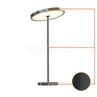 Top Light Sun Lampe de table ø21 cm large LED anthracite/Stab chrome brillant
