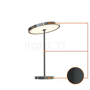 Top Light Sun Table lamp ø21 cm small LED anthracite/pole chrome glossy
