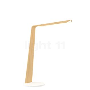 Tunto Swan Lampe de table LED chêne - avec station de recharge QI