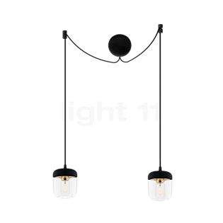 Umage Acorn Cannonball Pendant Light with 2 lamps black brass