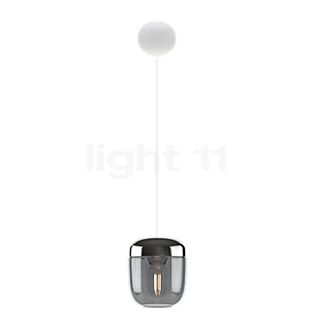 Umage Acorn Cannonball, lámpara de suspensión en blanco ahumado/acero