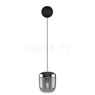 Umage Acorn Cannonball, lámpara de suspensión negra ahumado/acero