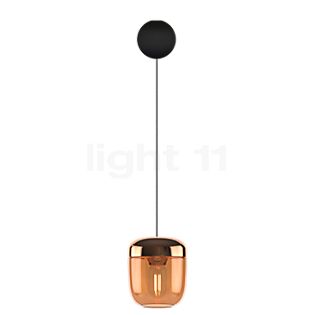 Umage Acorn Cannonball, lámpara de suspensión negra ámbar/latón