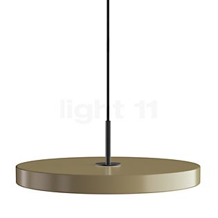 Umage Asteria, lámpara de suspensión LED gris pardo - Cover latón & negro - Edición especial