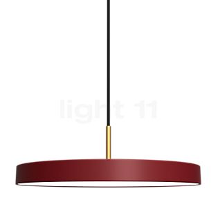 Umage Asteria, lámpara de suspensión LED rojo - Cover latón
