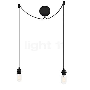 Umage Cannonball Hanglamp 2-lichts zwart met buis lichtbron