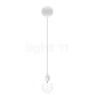 Umage Cannonball Pendant Light 1 lamp white with globe bulb