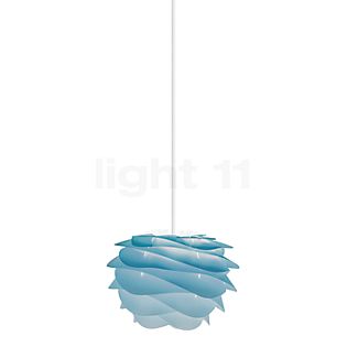 Umage Carmina Mini, lámpara de suspensión azul, cable blanco