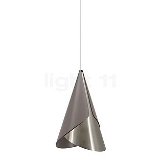 Umage Cornet Hanglamp bruin/staal - plafondkapje conisch - kabel wit