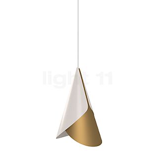 Umage Cornet Pendant light white/brass - ceiling rose conical - cable white