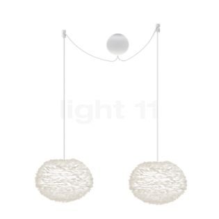 Umage Eos Cannonball Pendant Light 2 lamps shade white/cable white - ø35 cm