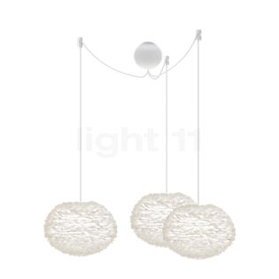 Umage Eos Cannonball Pendant Light 3 lamps shade white/cable white - ø35 cm