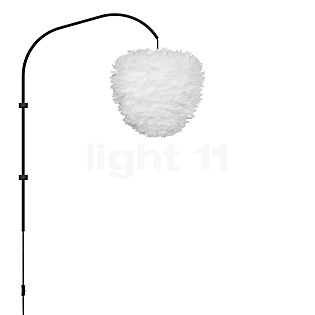 Umage Eos Evia, lámpara de pared pantalla blanco/marco negro - ø40 cm