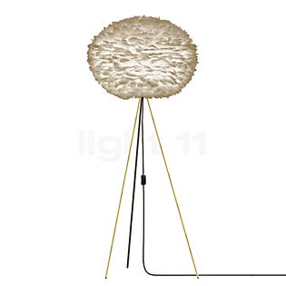 Umage Eos Tripod, lámpara de pie marco latón/pantalla marrón - ø75 cm
