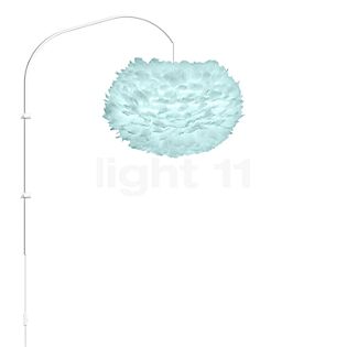 Umage Eos, lámpara de pared marco blanco/pantalla azul - ø45 cm