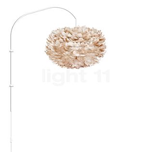 Umage Eos, lámpara de pared marco blanco/pantalla marrón - ø45 cm